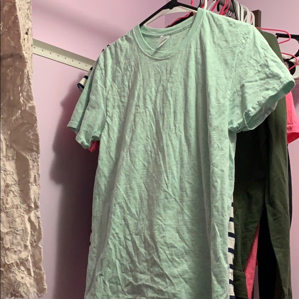 A teal regular t-shirt